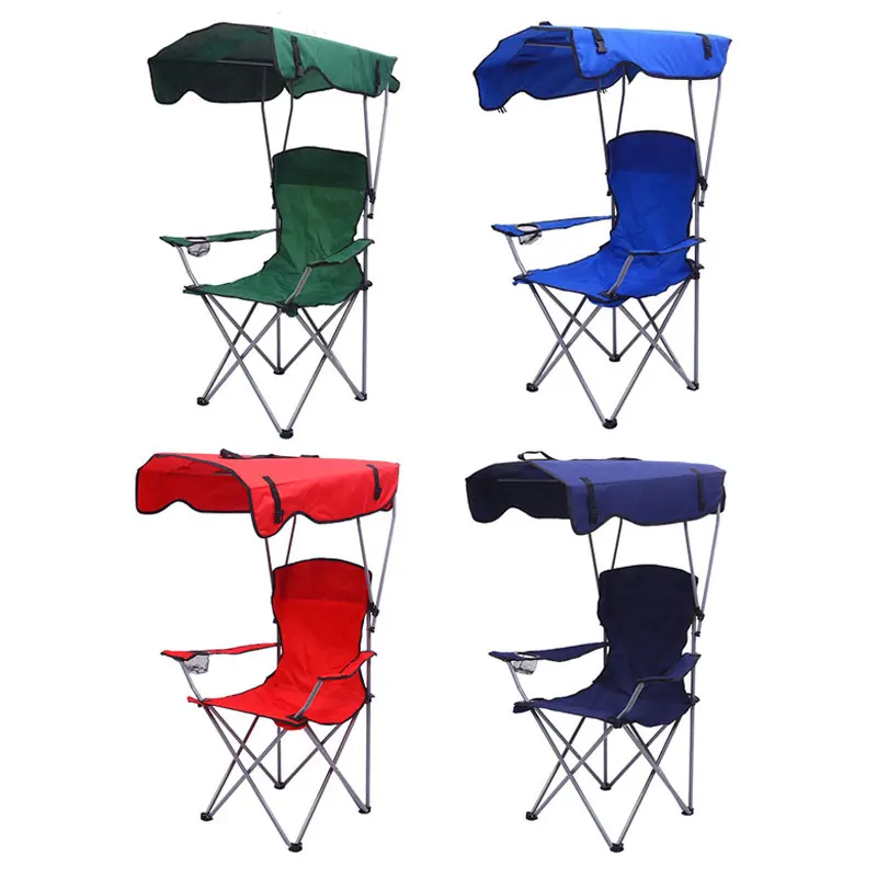 Hot Sale Outdoor Foldable Backpack Portable Folding Camping Beach Chair With Canopy