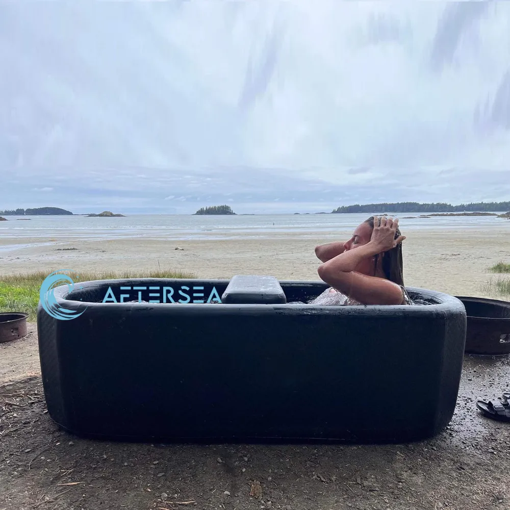 oval shape inflatable ice bath tub hot sale recovery after work out Drop stitch high quality for cold therapy cold plunge
