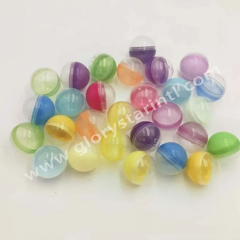 High Quality Eco-friendly PP material Colorful Candy 45mm Round Shape Gashapon Empty Ball for Vending Machine capsule ball