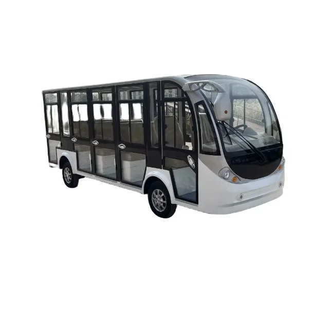 Qifan 8-17 Seater Electric Sightseeing Bus Tour Bus With Door Mini Bus Scenic spots carry passengers With air conditioning