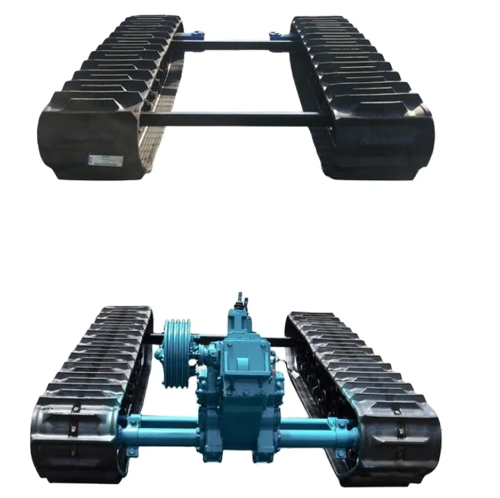 Customizable Rubber track undercarriage chassis for car dumper truck boat Farm Agricultural Wet land used