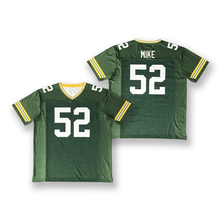 High Quality American Football Jersey Fashion Style Design Sublimation Stitched Mesh V-Neck Football Uniform