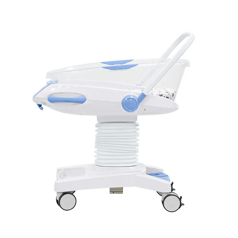 New style ABS Plastic Newborn Hospital Baby Crib Cot  Luxurious Medical Infant Sleep Bed With Weight Scale