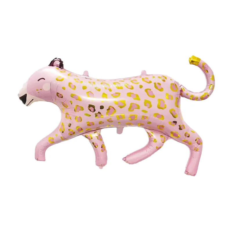 New style cartoon animal shape foil balloon giraffe dachshund dog leopard tiger zoo balloons for birthday party decoration