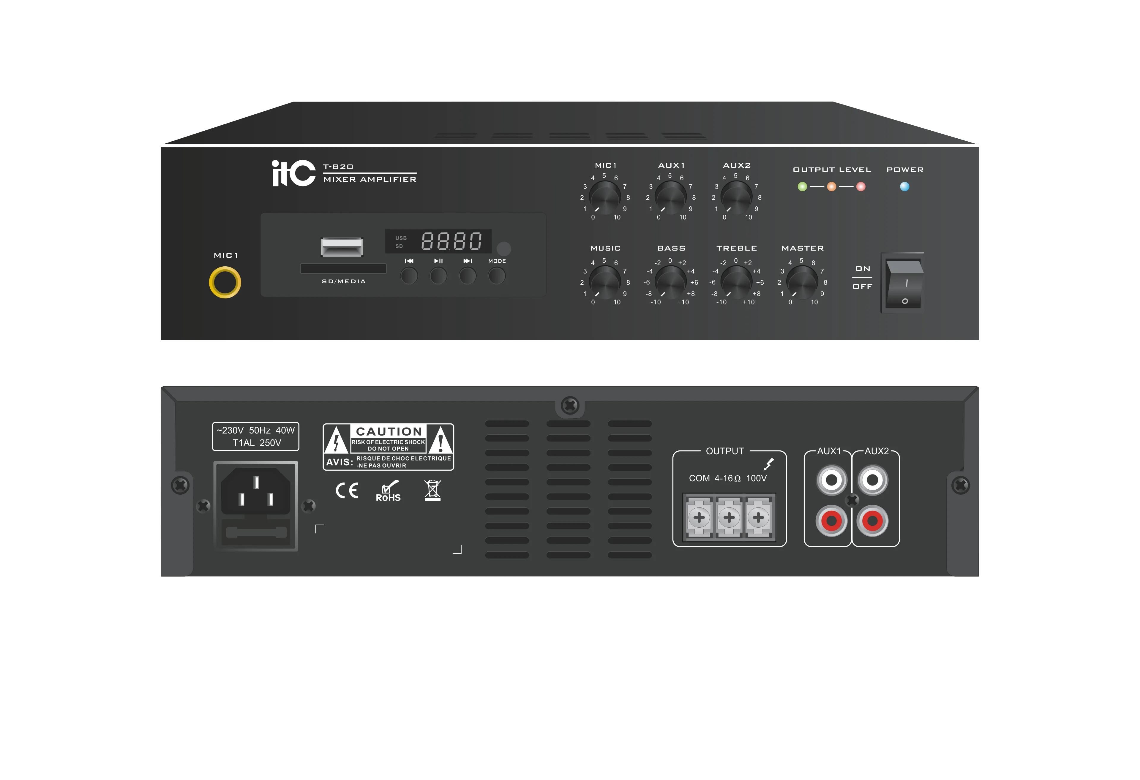 TOP selling class d audio echo amplifier with blue-tooth