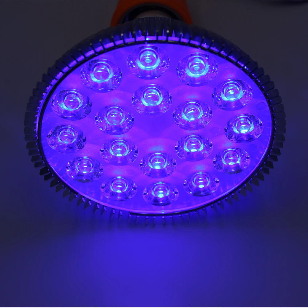 18W Blue Green Red White UV Purple Custom Layout PAR38 LED Lamp Spot Light Bulb for Therapy Plant Aquarium E27 E26