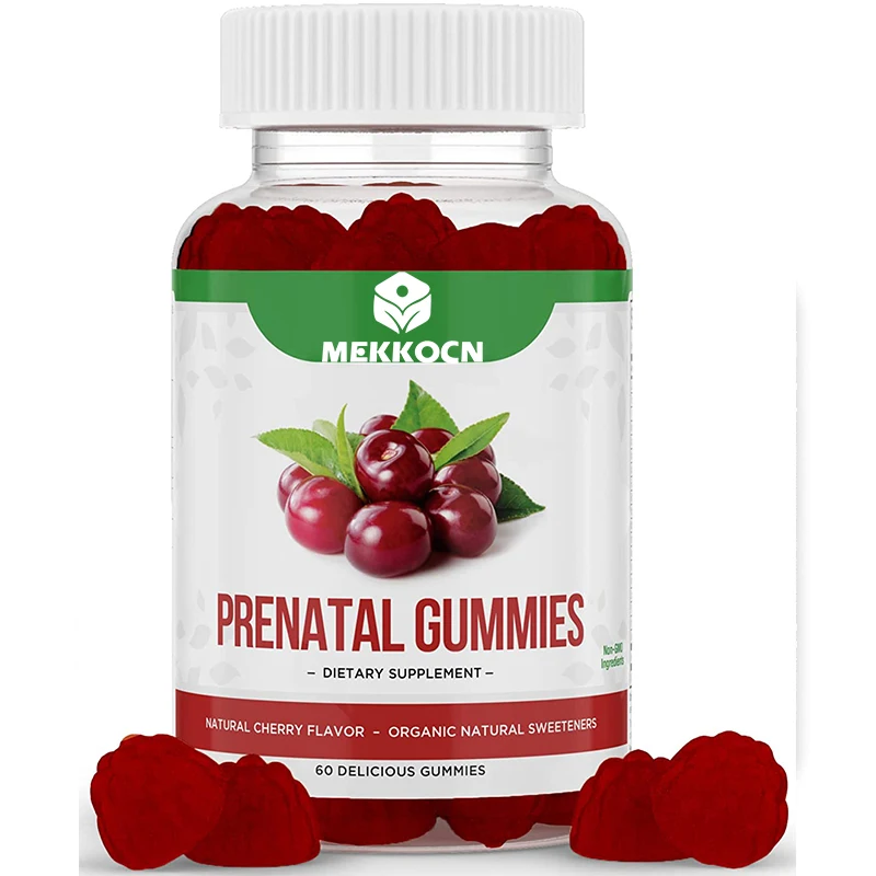 Wholesale Prenatal Gummies Vitamin A, C, D3, B6 Multivitamin Gummy Vegan Folic Acid Gummies For Mom & Baby