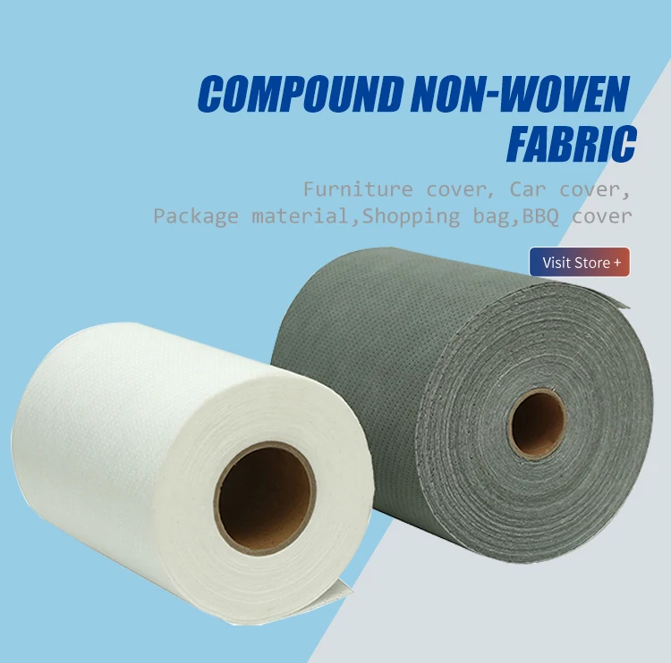 Pp Composited Wooden Pulp Spunlace Print Non Woven Nonwoven Fabric Environmentally Friendly For Wet Wipe