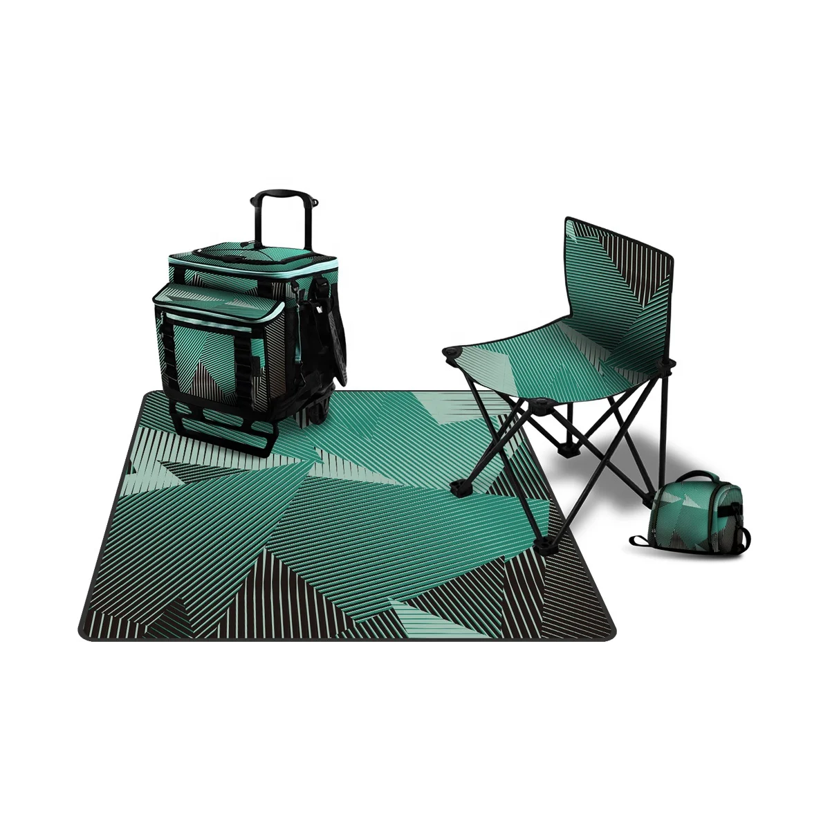 2022 New Fashion Portable Multi-color Oxford Fabric Double Deck Adult Lunch Bag Thermal Picnic Cooler Bag