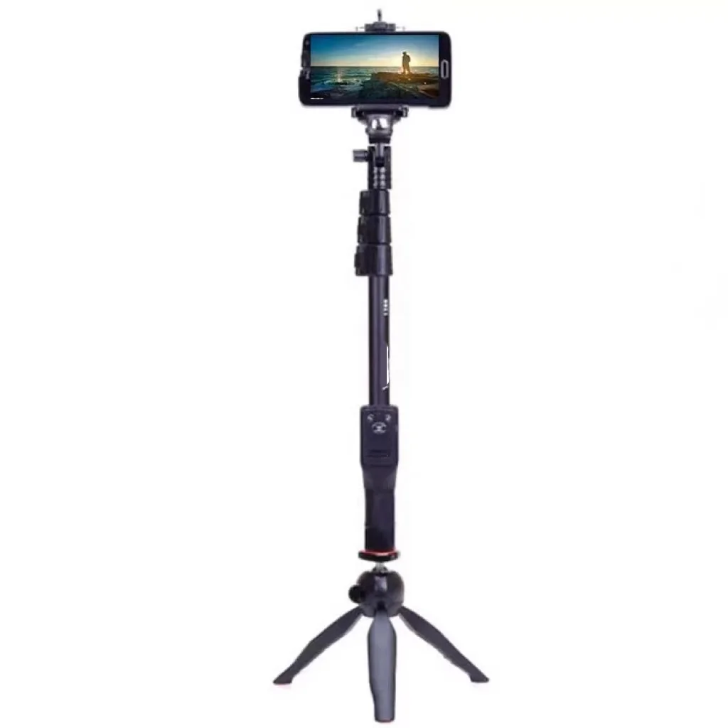 Manufacturer Wholesale YT-1288 VCT 228 Shutter Remote Control Aluminum Adjustable Selfie Stick