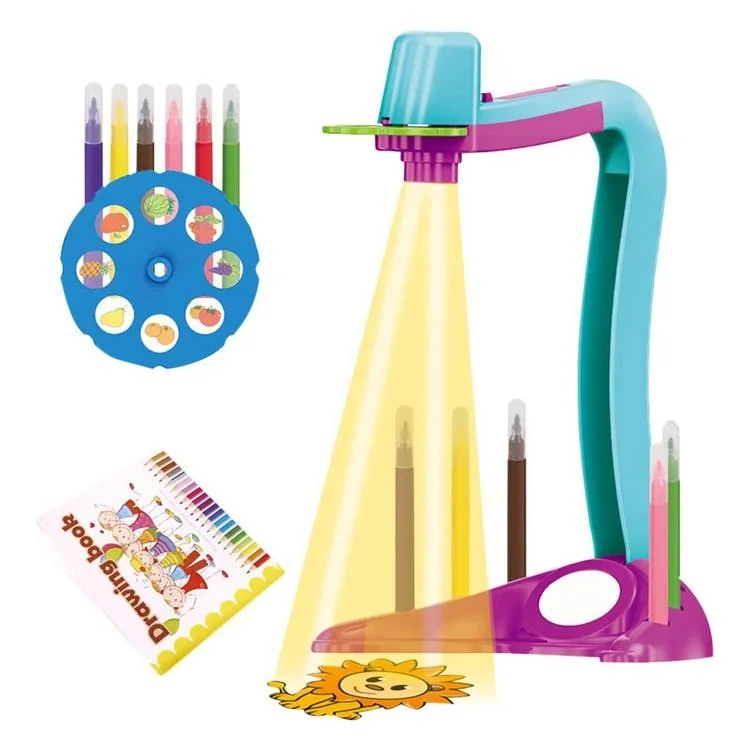 Kids toys educational drawing  lamp diy projector painting toy