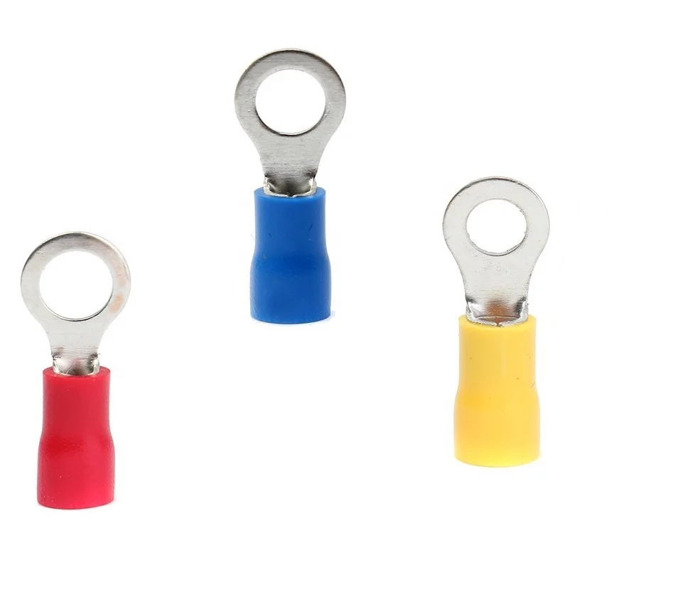 Tinned copper insulated crimp ring terminal ring electrical crimp terminal