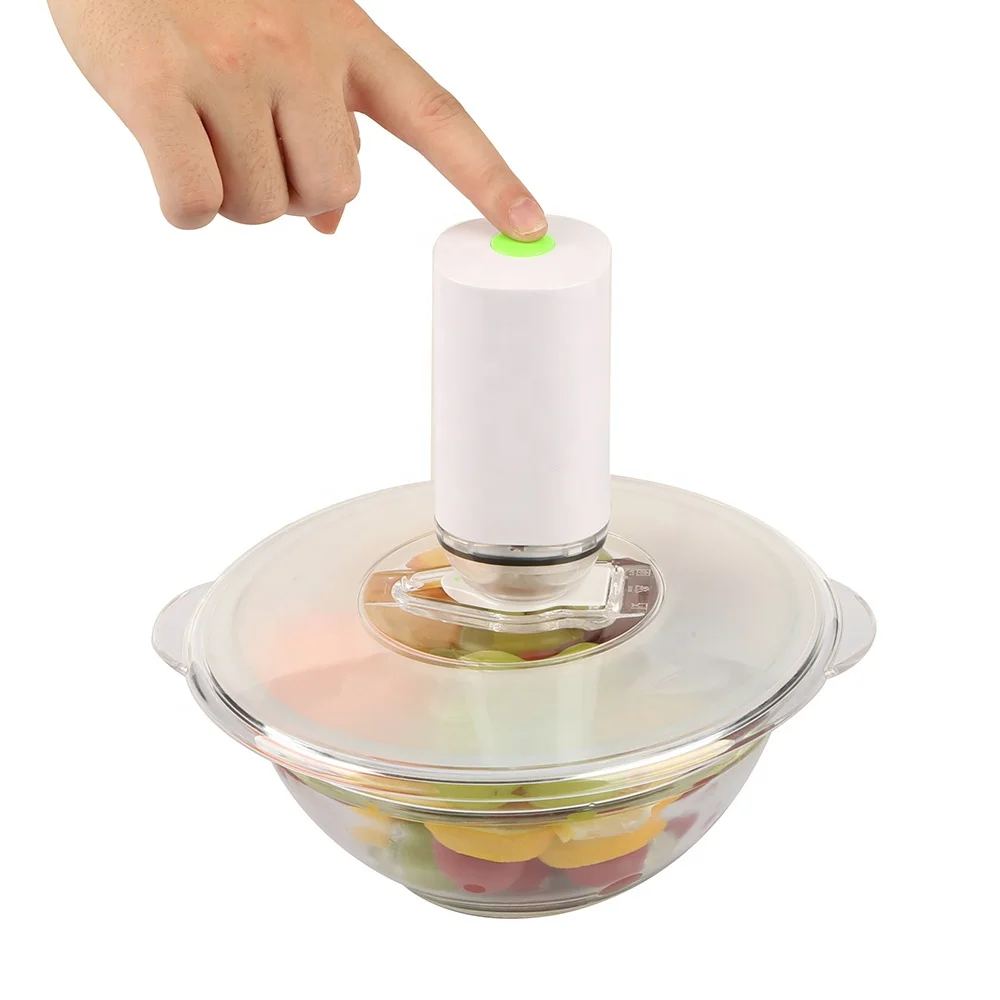 Food Grade Reusable Plastic Vacuum Lids With Pump Vacuum Sealer Lid And Vacuum Seal Cover