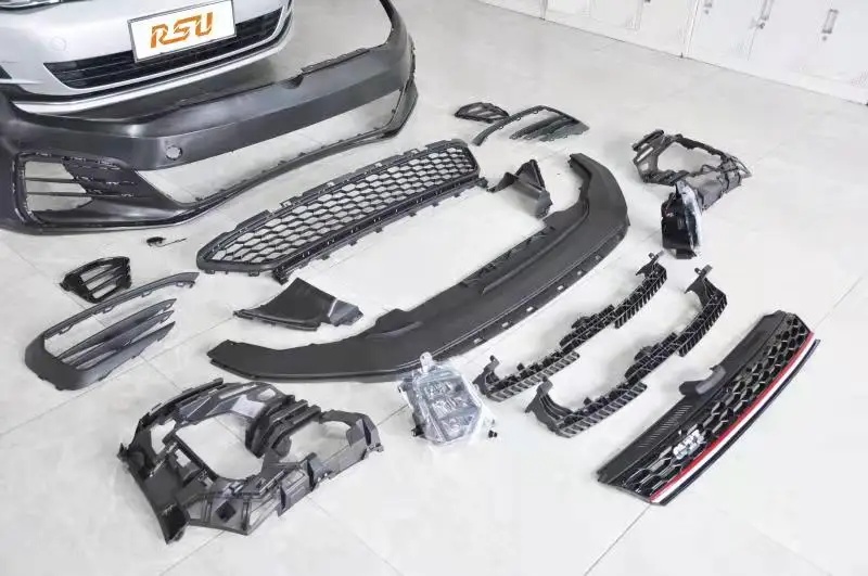 Auto performance parts Tuning Car Bumpers For Volkswagen Golf 7 facelift 7.5 GTI 2014 2015 2016 2017