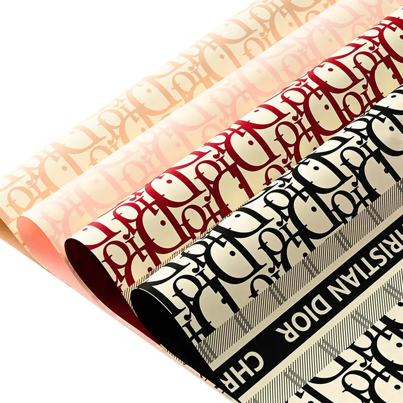 Hot waterproof designer wrapping paper for flowers wrapping paper for flowers florist material paper flowers decoration wedding