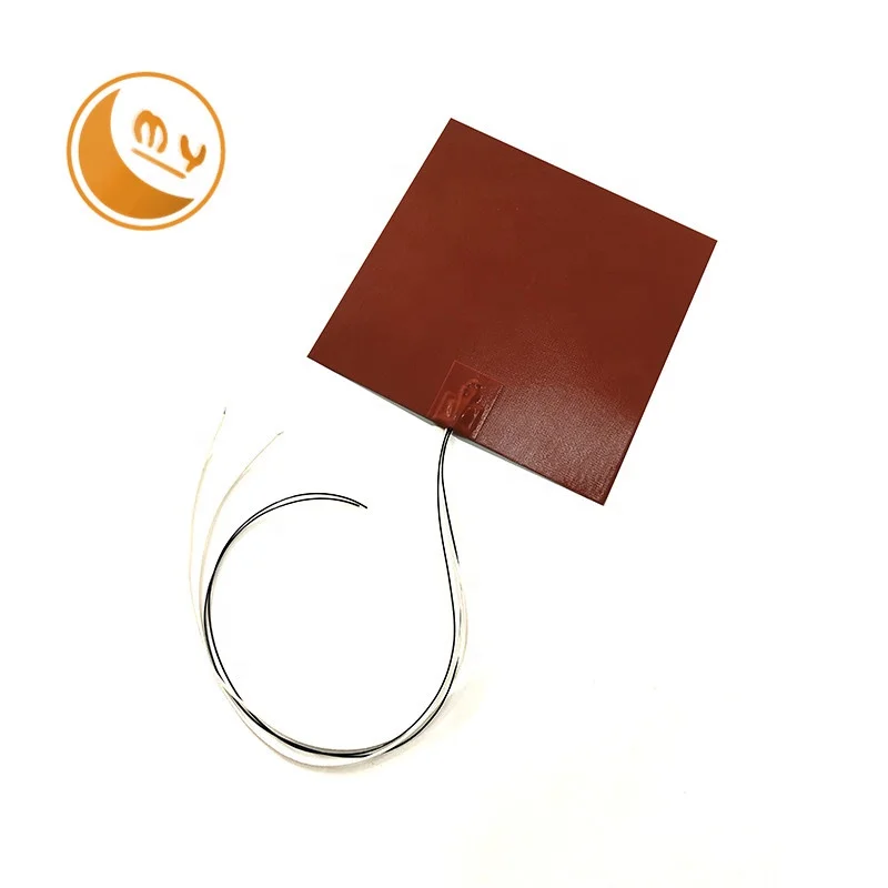 Flexible Heating Pad 110V Silicone Rubber Heater Electric Heating Silicone Pad Silicone Rubber Heater With Glue