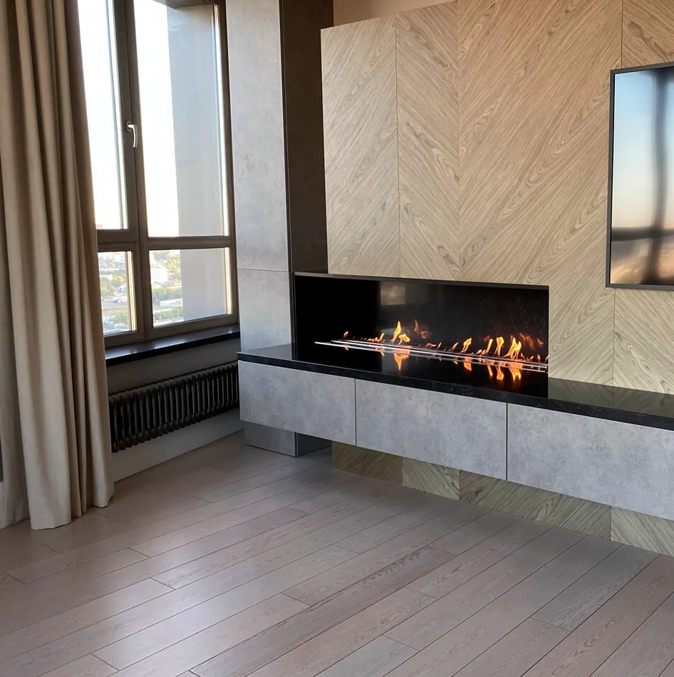Hot Sale 72 inch ethanol fire place wifi ethanol fire place