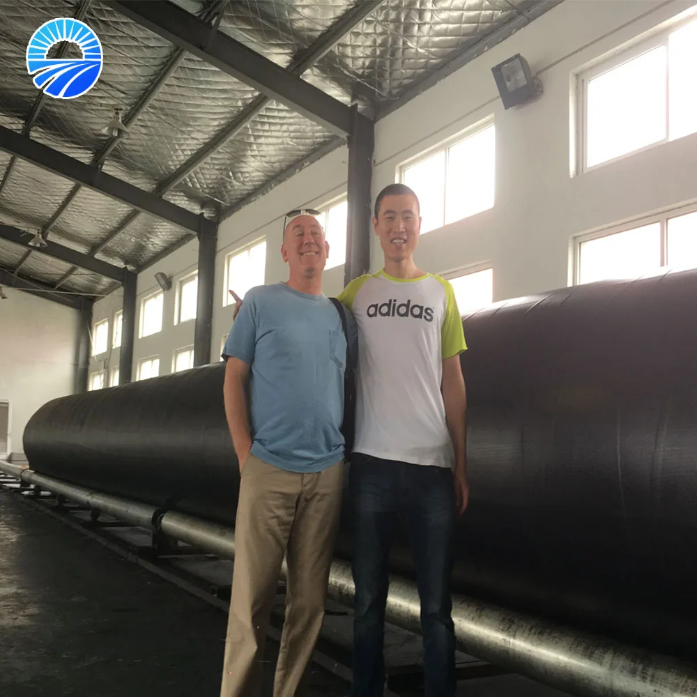 eco-friendly nature rubber high buoyancy floating pontoon, marine rubber airbags