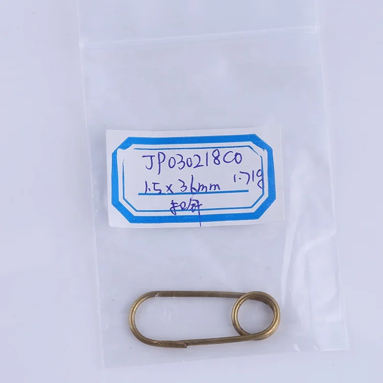 Promotion high class clothes 36mm quare wire metal Brass garment hang tag clip