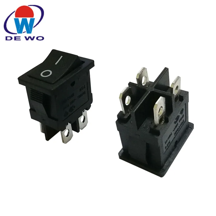 Прямоугольник лодка 4 Терминал dpst мгновенный t105 10a 250v кулисный переключатель