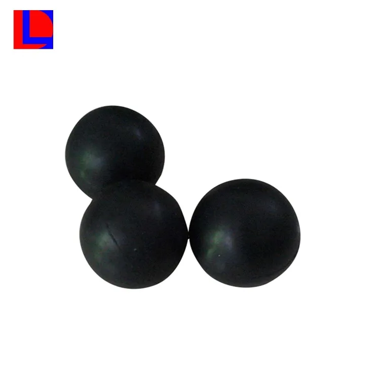 2017 solid hard black rubber bullet ball for gun