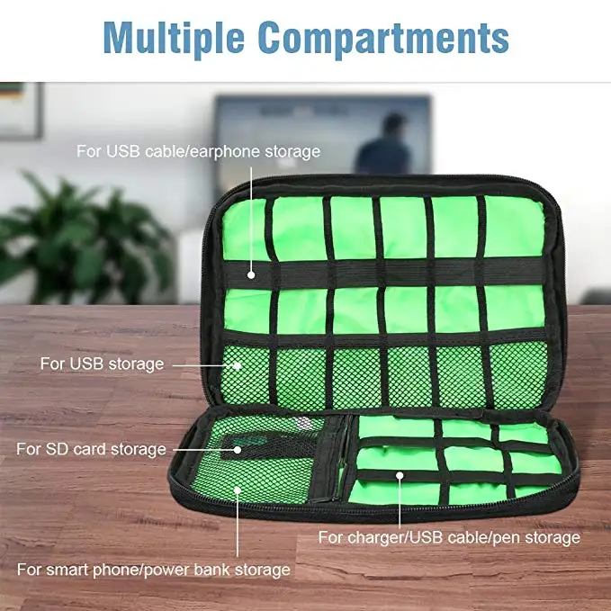 Travel Organizer Small Gadgets Storage Bag USB Cable Charger Mobile Phone