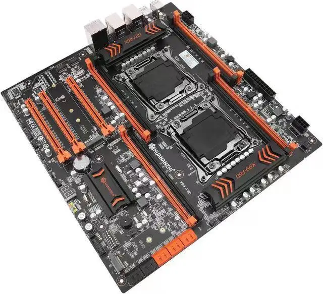 HUANANZHI X99 F8D LGA 2011-3 XEON X99 Motherboard Dual CPU support LGA 2011-3 E5 V3 V4 DDR4 RECC 256GB M.2 NVME