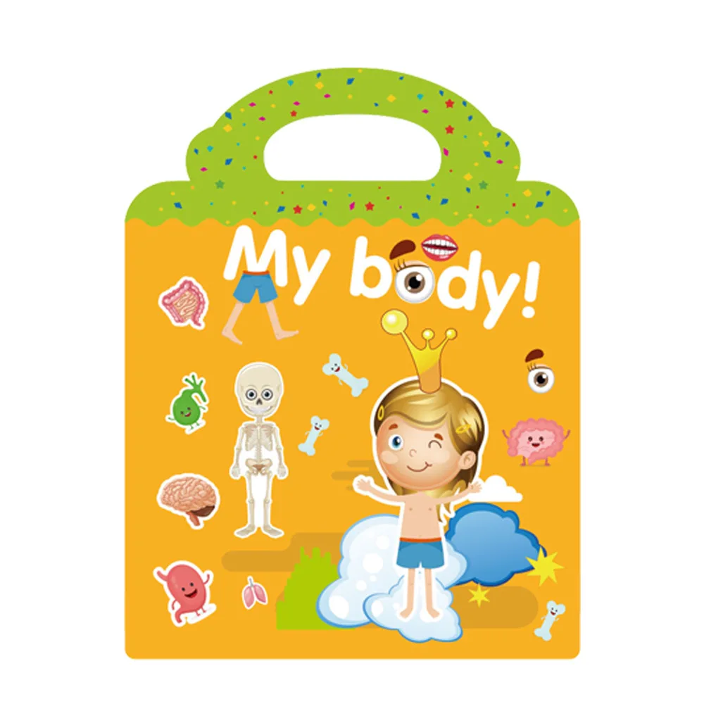 Cheap Factory Customized Cartoon Stickers Dress up Fun Body Children Scene Stickers Activity Books