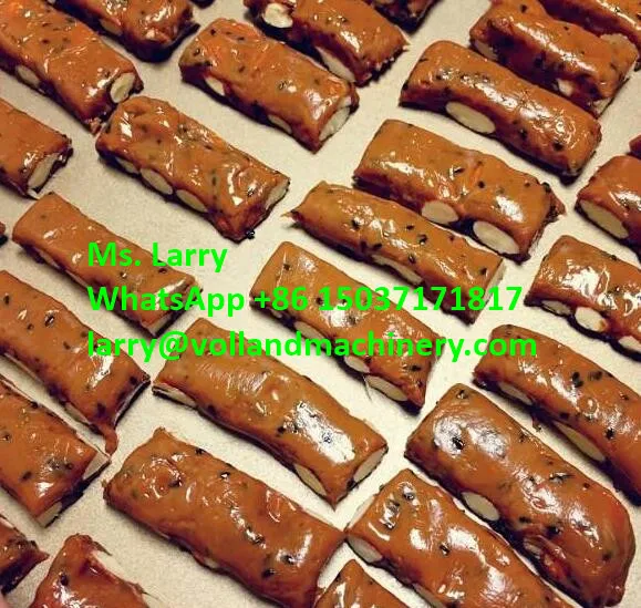 sticky popped rice candy dicer/sesame bar cutter/cereal candy bar cutting machine