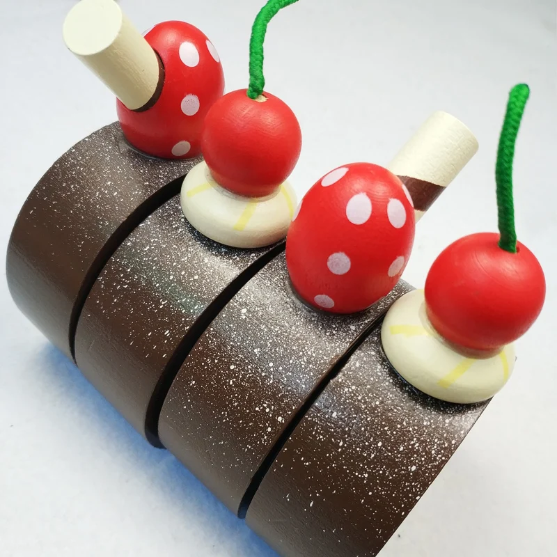 Hot Sell New design lovely Cake Dessert Kids Toys Play Set With Foods