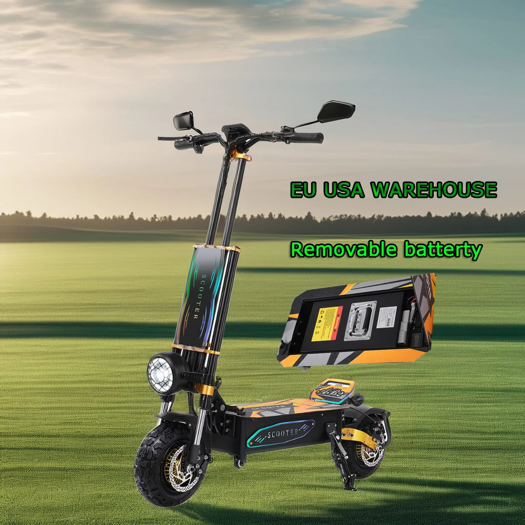 Powerful 60V voltage 5600W power two-wheel electric scooter in EU and USA warehouse