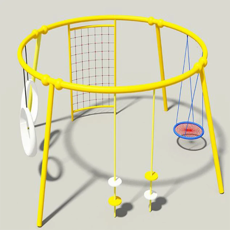 Children Outdoor Galvanized Steel Metal Swing for Amusement Park (QTL-3701)