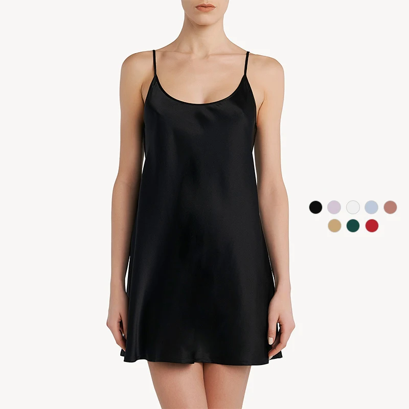 Оптовая продажа модная женская сексуальная ночная рубашка из 100% шелка