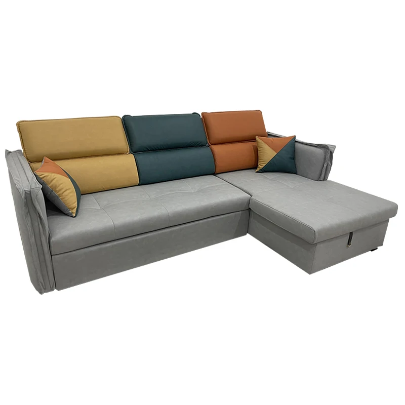 Wholesale High Quality Large Sleeper Modern European New Commercial Set Furniture Recliner Leather Folding Sofa