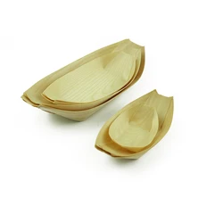 Wholesale Disposable Japanese Food Grade Free Sample Sushi Wooden Boat