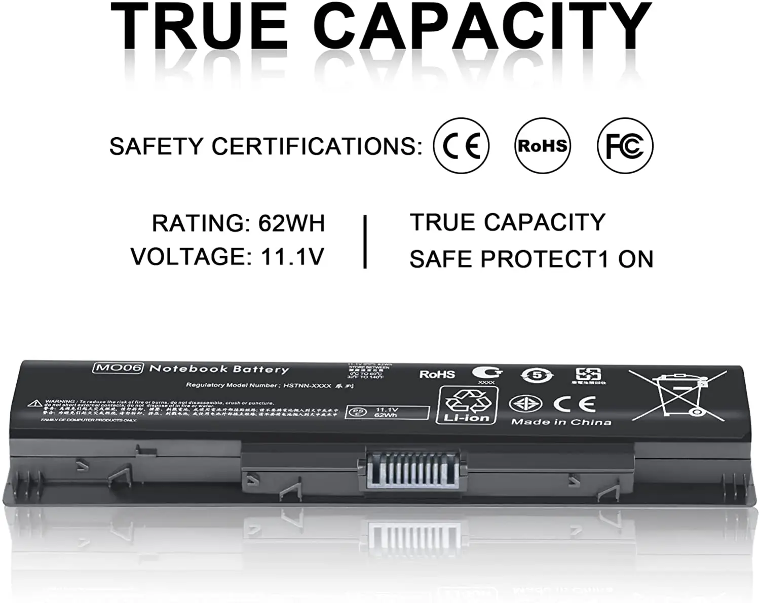 Original MO06 Battery for HP Pavilion DV4-5000 DV6-7000 series MO09 HSTNN-IB3N Notebook batteries 11.1v 62Wh