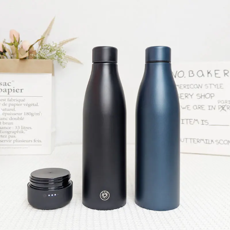 Led Screen Flask Thermos Temperature Display Smart water Bottle Vacuum Flask Bottle With Bluetooth Speaker