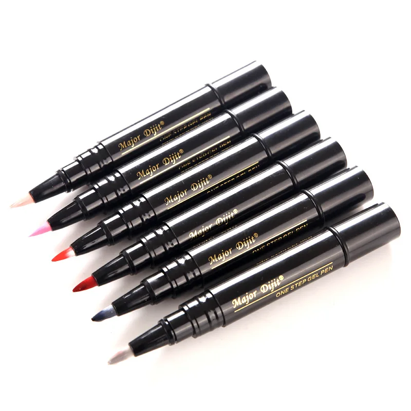 18-Color 3-in-1 UV Pen Manicure Kit Fashionable One-Step Gel Polish with LED Lamp No Base Top Soak HEMA Free Customizable Logo