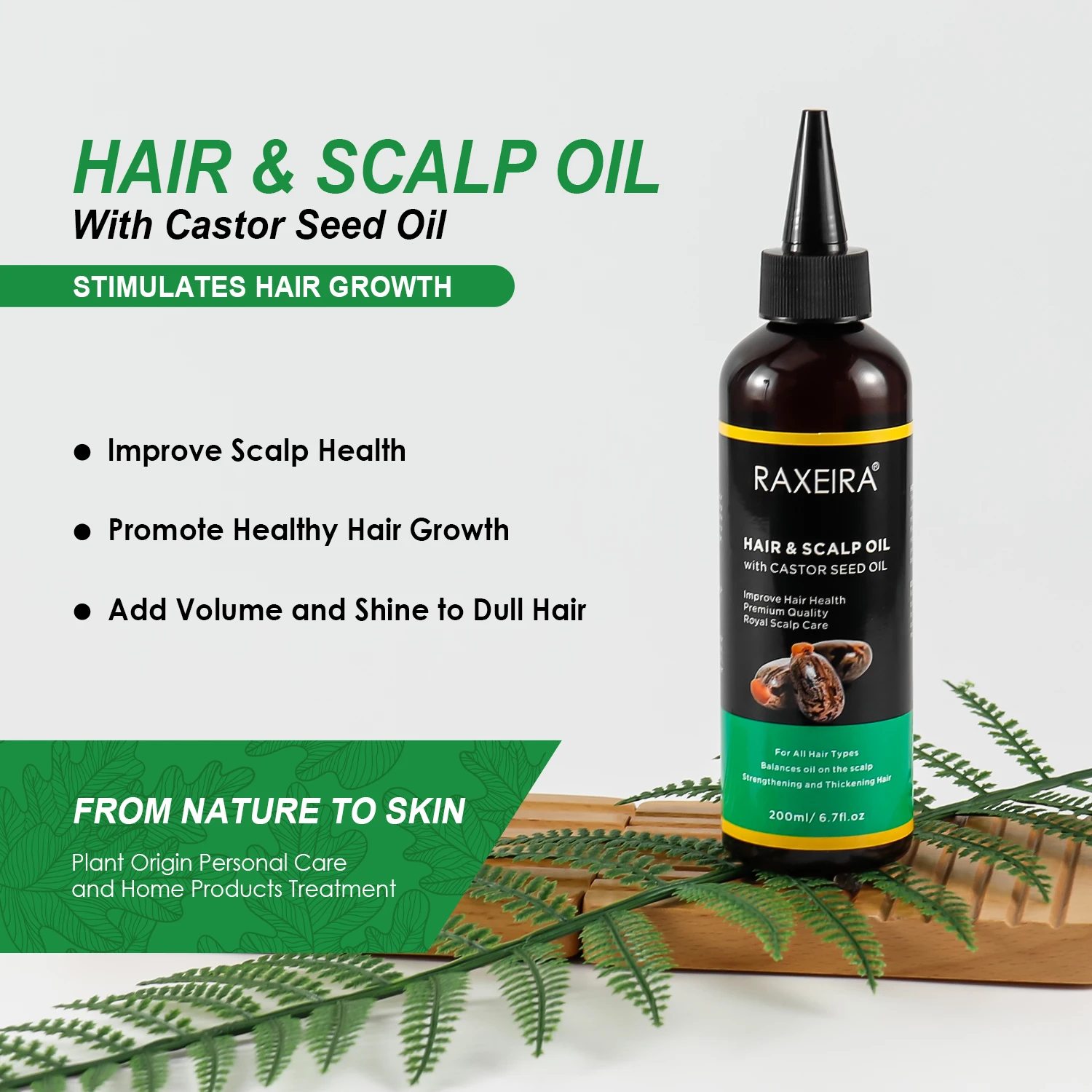 Factory Price 100% Natural Castor Oil Cold Pressed Organic Anti Loss Hair Growth Essential Oil Hair Growth Castor Oil Hair Care