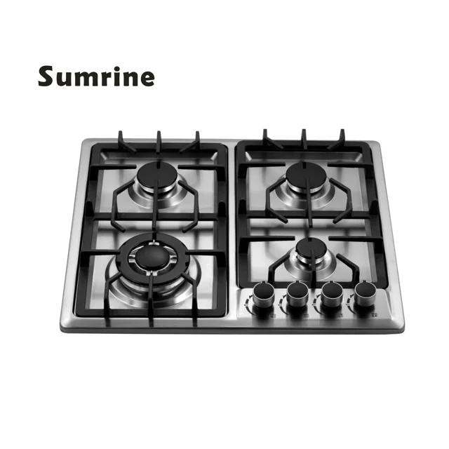 Газовая плита, плита с 4 горелками, газовая плита, Встроенная газовая плита