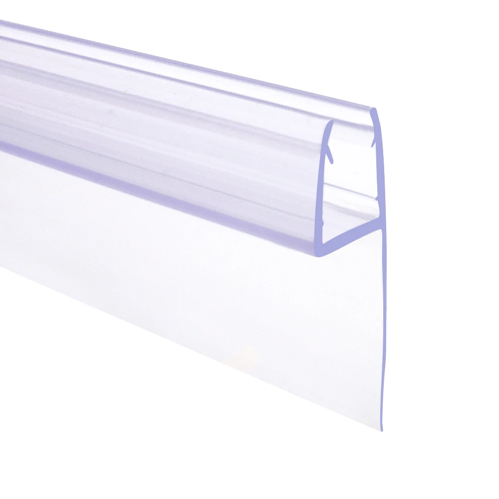 GUIDA 716064 H shape waterproof frameless PVC rubber shower screen sliding door sealing strip