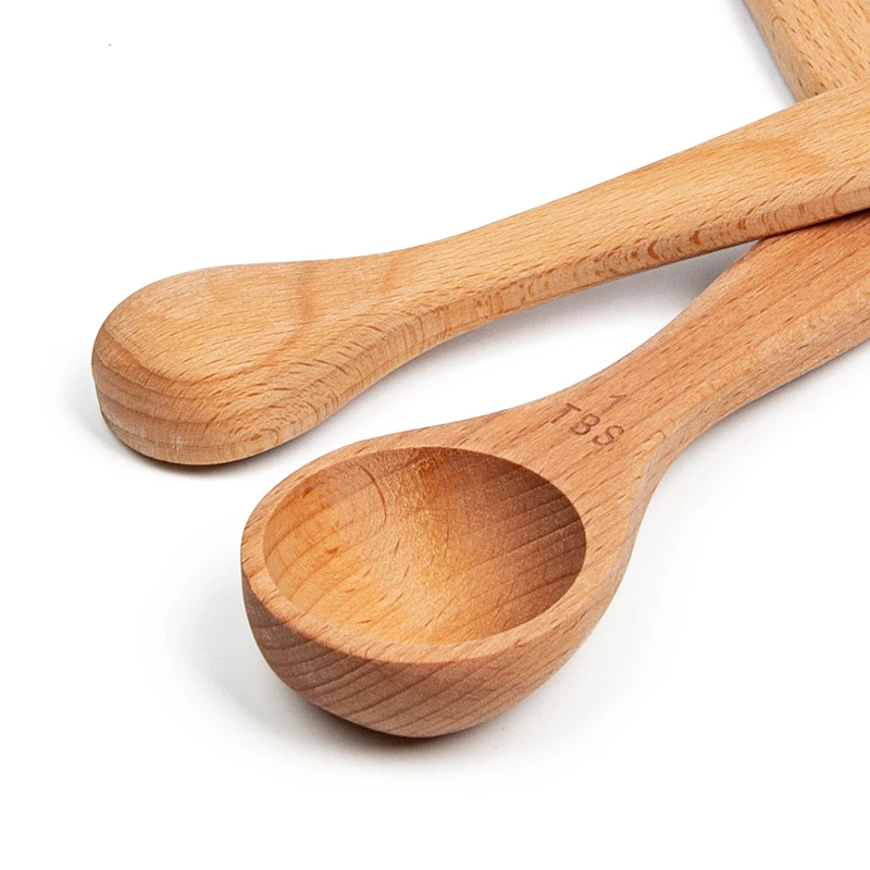 4 шт. переносные кухонные принадлежности из натурального бука