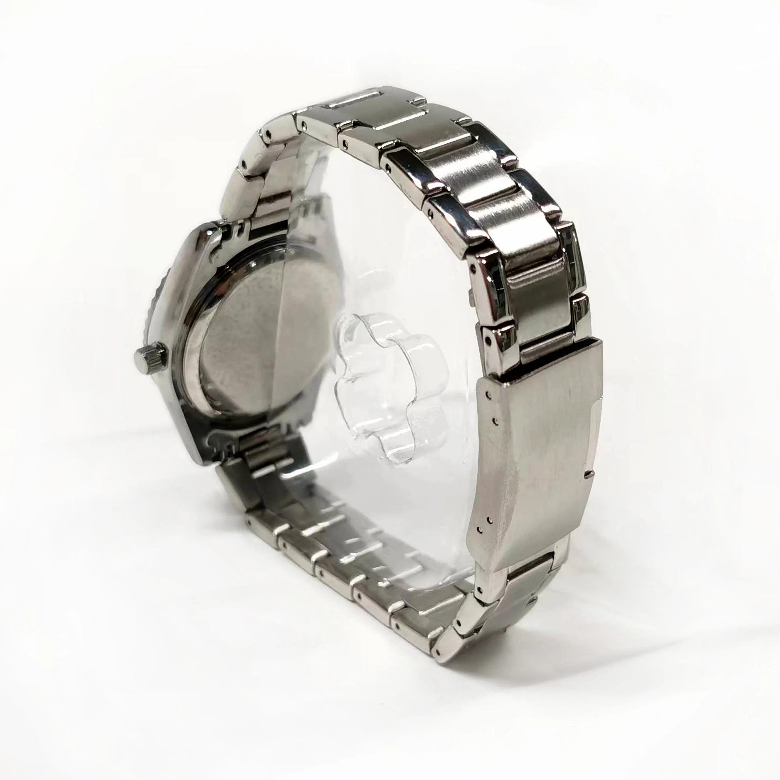 Stainless Steel and Leather Band Business Quartz Watch for Ladies & Men Seiko Movement Waterproof with Glass Dial Window