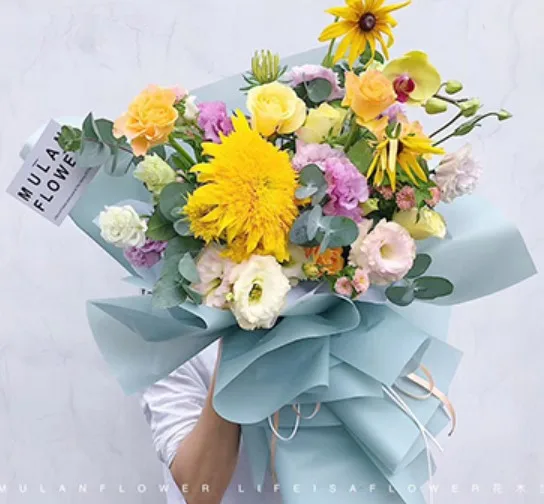 Florist Supplies Waterproof Wrapping Paper For Flower