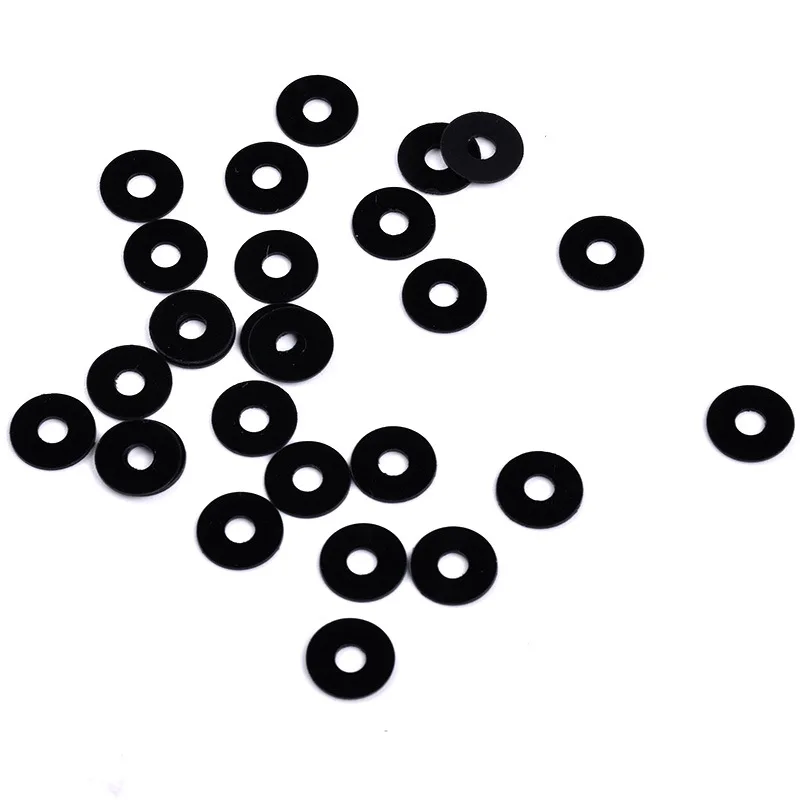 Customized M2 M3 M4 M5 M6 M8 M10 M12 M16 M14 M16 M18 M20 M24 Black white PA66 Nylon flat Washers