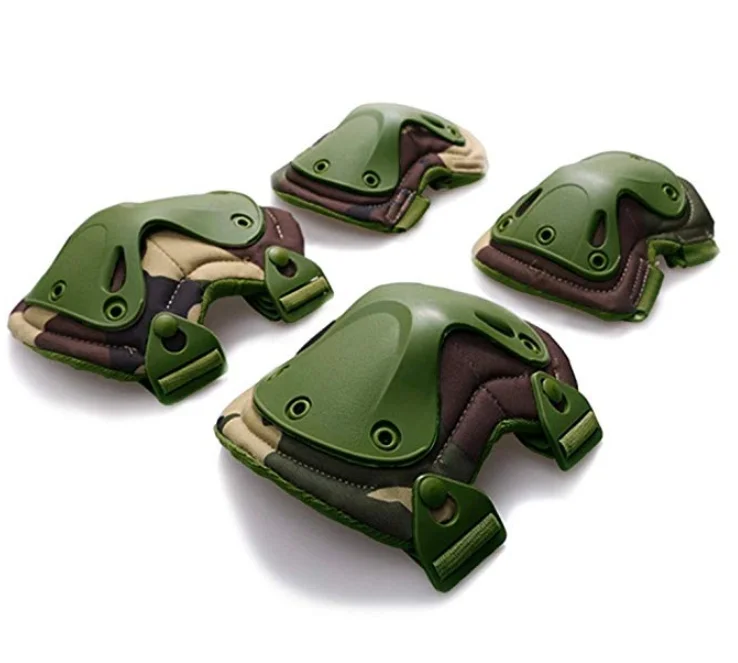 Военный Тактический наколенник, набор налокотников, боевое, пейнтбольное, защитное снаряжение для скейта