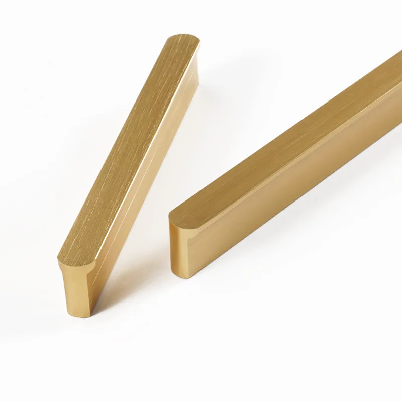 2024 AKADA High Quality Expensive Aluminum Door Wardrobe Pull Furniture Drawer Cupboard Gold Chrome Cabinets Handles