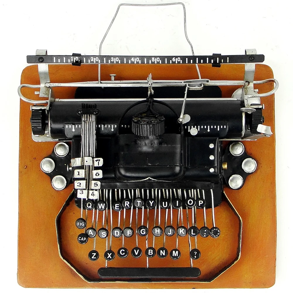 German Old Typewriter Model bar Coffee Western Restaurant Decoration Retro Iron Display