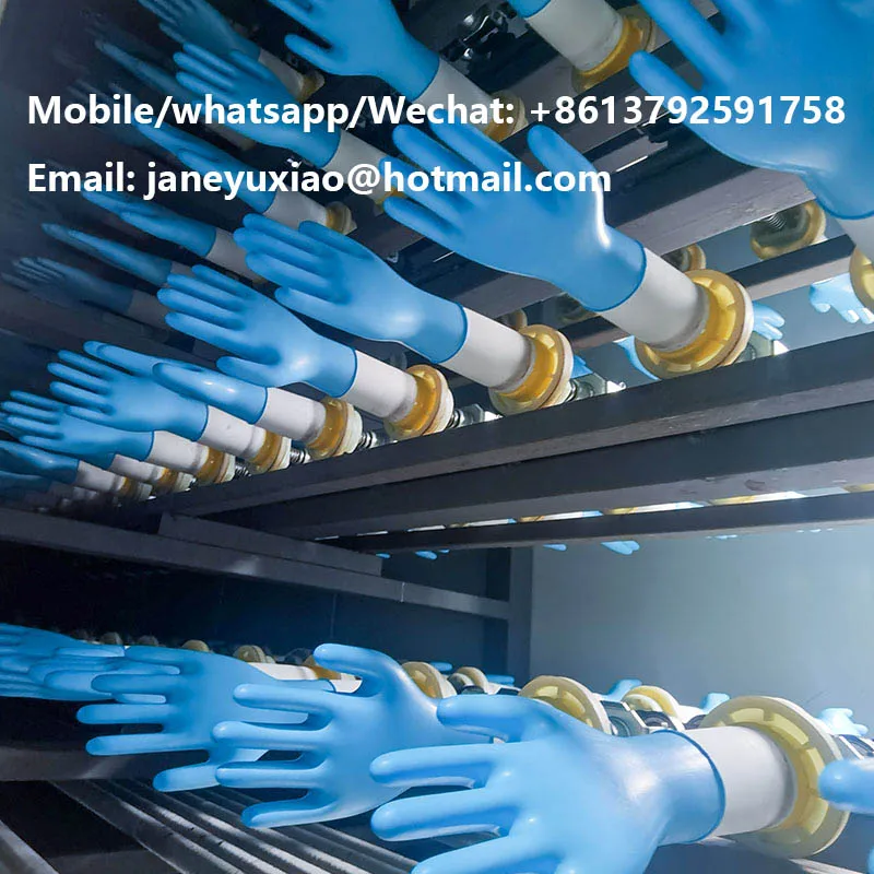 Production Capacity 18000 PCS/ hr Disposable Latex and Nitrile Gloves Production Line