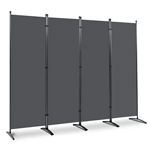 Custom Size Mobile Indoor Screens Room Dividers Folding Partition Privacy Screen Freestanding Room Divider